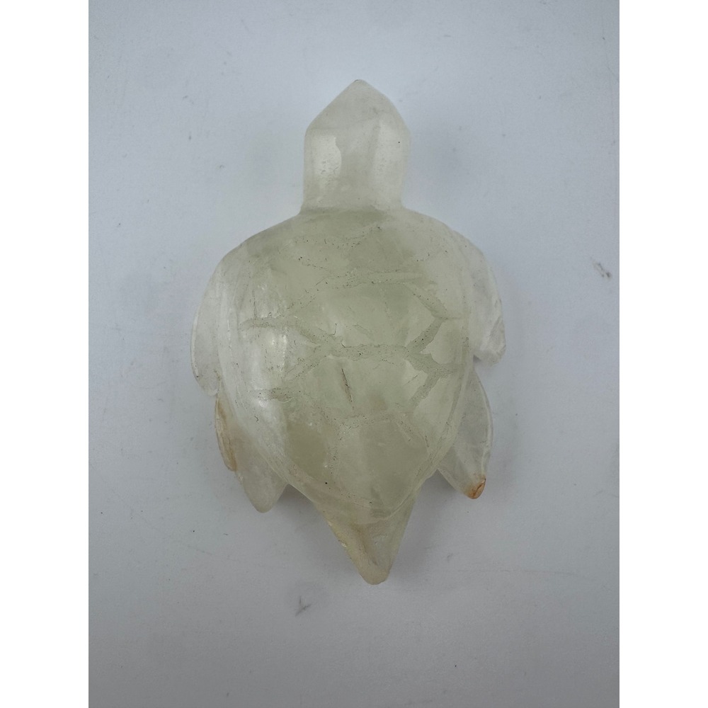 Golden Healer Quartz Turtle Hand Carved Crystal Figurine 3.96"